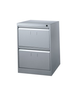 Fichero cajones de suelo metalico de 2 cajones 70cm alto,64cm prof,49cm anchocolor gris n.75