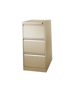 Fichero cajones de suelo metalico de 3 cajones 101 alto,65 prof. 47,5 ancho color beige n.34 antivuelco