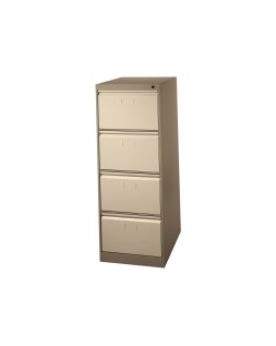 Fichero cajones de suelo metal 4 cajones 132 cm alto 65 cm prof 47,5 ancho beige n.34 guias telescopicas antivuelco