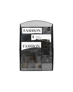 Expositor mural q-connect de pared 5 bandejas din a4 negro 9,3x31,5x44 cm