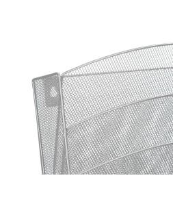 Expositor mural q-connect de pared 5 bandejas din a4 plateado 9,3x31,5x44 cm
