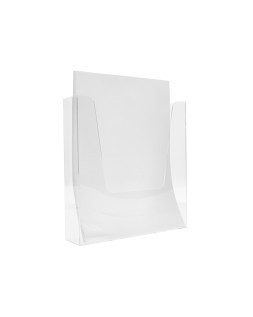 Expositor mural archivo 2000 metacrilato un compartimento din a4 vertical transparente 235x50x240 mm