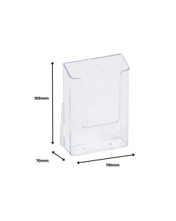 Expositor sobremesa archivo 2000 portafolletos 1 compartimento 1/3 a4 vertical fondo cajetin 34 mm