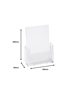 Expositor sobremesa archivo 2000 portafolletos 1 compartimento a5 vertical fondo cajetin 34 mm