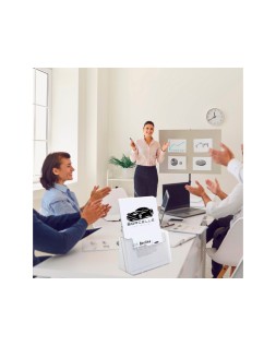 Expositor sobremesa archivo 2000 portafolletos 1 compartimento a4 vertical fondo cajetin 38 mm