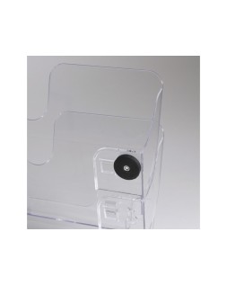 Expositor de mural durable flexiplus a4 horizontal doble magnetico transparente