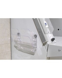 Expositor de mural durable flexiplus a4 horizontal doble magnetico transparente