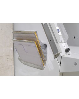 Expositor de mural durable flexiplus a4 horizontal doble magnetico transparente