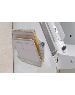 Expositor de mural durable flexiplus a4 horizontal doble magnetico transparente