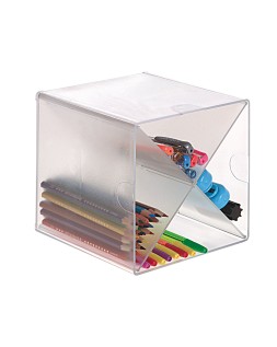 Archicubo archivo 2000 aspa organizador modular apilable plastico 150x150x150 mm incluye dos clips sujecion