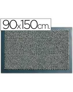 Alfombra fast-paperflow antipolvo lavable gris 90x150 cm