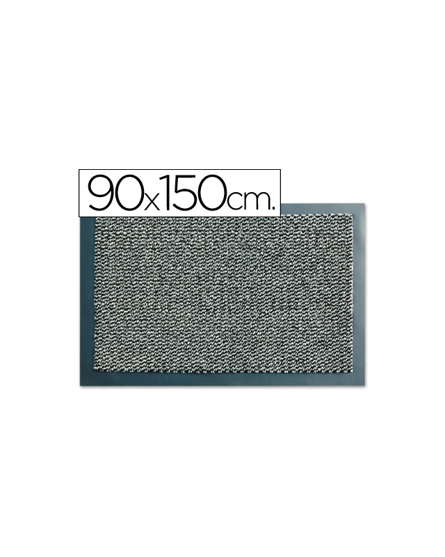 Alfombra fast-paperflow antipolvo lavable gris 90x150 cm