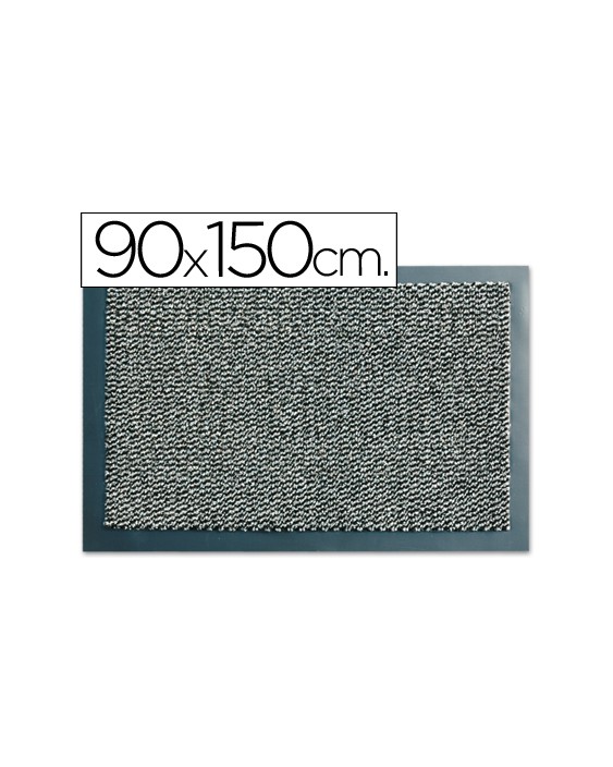 Alfombra fast-paperflow antipolvo lavable gris 90x150 cm