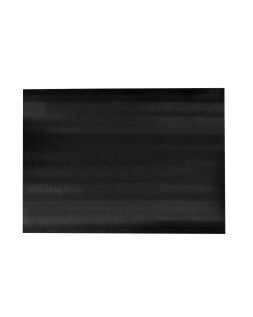 Alfombra para suelo q-connect premium para interiores antideslizante fibra polipropileno y fieltro gris 90x60 cm