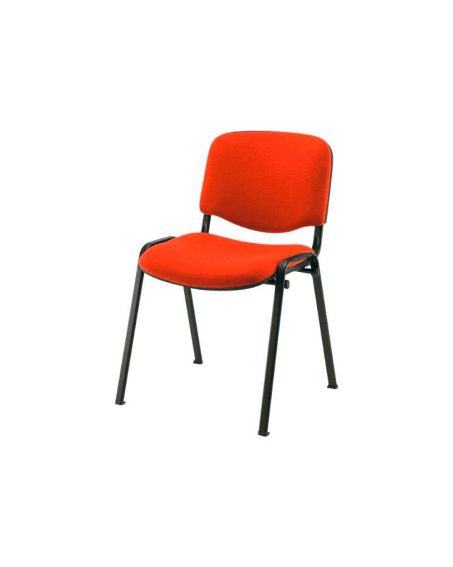 Silla confidente q-connect apilable tapizada sin ruedas 910mm alto 460mm largo 440mm profundidad rojo