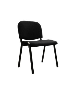 Silla confidente q-connect apilable tapizada sin ruedas 910mm alto 460mm largo 440mm profundidad negro
