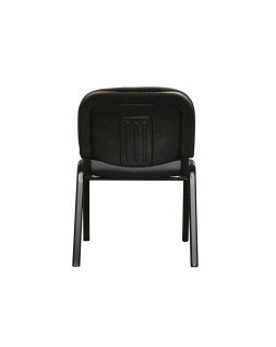 Silla confidente q-connect apilable tapizada sin ruedas 910mm alto 460mm largo 440mm profundidad negro