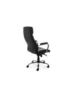 Silla rocada direccion simil piel con brazos metalicos sistema basculante 1180x530 mm