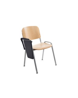 Pala escritura rocada derecha para silla confidente plegable pvc 34x20 cm color negro