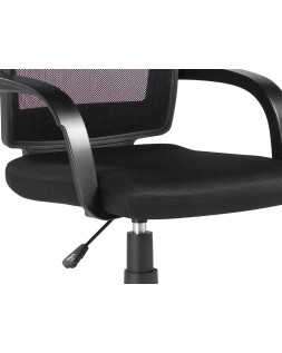 Silla giratoria q-connect respaldo medio regulable en altura 900+100x560x570 mm color negro