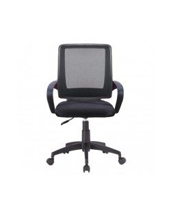 Silla giratoria q-connect respaldo medio regulable en altura 900+100x560x570 mm color negro