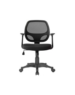 Silla giratoria q-connect respaldo medio regulable en altura 870+120mm alto 550mm ancho 590mm profundidad