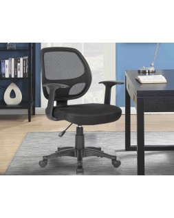 Silla giratoria q-connect respaldo medio regulable en altura 870+120mm alto 550mm ancho 590mm profundidad