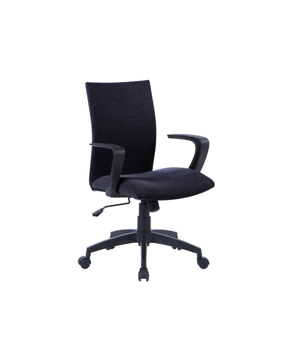 Silla giratoria q-connect base nylon regulable en altura 895+110mm alto 580mm ancho 550mm profundidad negro