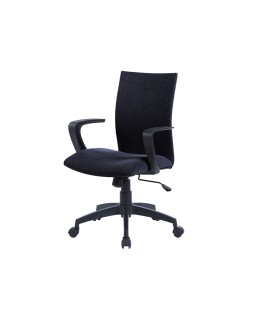 Silla giratoria q-connect base nylon regulable en altura 895+110mm alto 580mm ancho 550mm profundidad negro