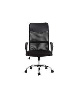 Silla de direccion q-connect base metal respaldo alto regulable en altura 1110+100mm alto piel y malla