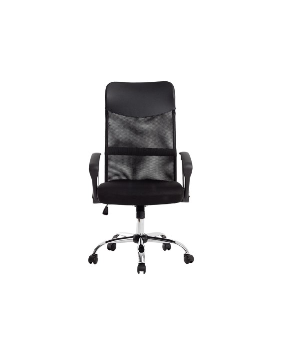 Silla de direccion q-connect base metal respaldo alto regulable en altura 1110+100mm alto piel y malla
