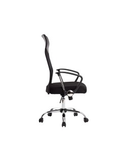 Silla de direccion q-connect base metal respaldo alto regulable en altura 1110+100mm alto piel y malla