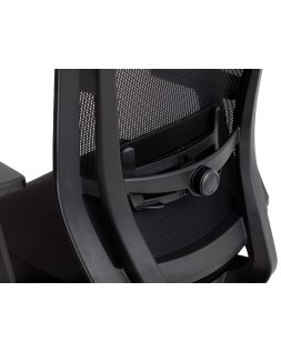 Silla giratoria q-connect ergonomica respaldo alto y reposacabeza ajustable en altura 1180+100x630x625 mm