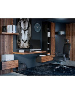 Silla giratoria q-connect ergonomica respaldo alto y reposacabeza ajustable en altura 1180+100x630x625 mm