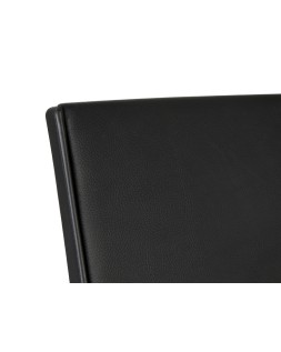 Silla giratoria q-connect respaldo medio de similpiel regulable en altura 980+100x630x625 mm color negro