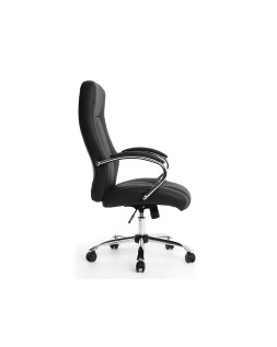 Silla q-connect direccion vero na simil piel base metalica alt max 1210 anc 650 prof 730 mm ruedas premium color negro
