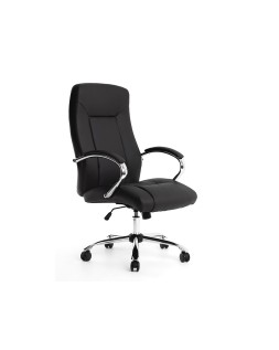 Silla q-connect direccion vero na simil piel base metalica alt max 1210 anc 650 prof 730 mm ruedas premium color negro