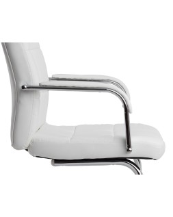 Silla q-connect escritorio pia ve simil piel base metalica alt max 1050 anc 610 prof 680 color blanco