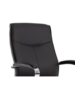 Silla q-connect escritorio mod ena simil piel base metalica alt max 1050 anc 630 prof 650 color negro