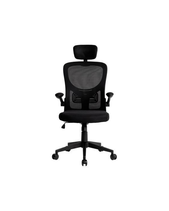 Silla q-connect ergonomica pal ermo malla base nylon alt max 1300 anc 610 prof 600 ruedas premium color negro