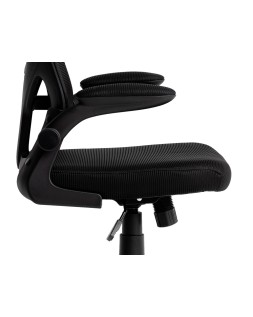 Silla q-connect ergonomica pal ermo malla base nylon alt max 1300 anc 610 prof 600 ruedas premium color negro