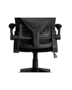 Silla q-connect ergonomica pal ermo malla base nylon alt max 1300 anc 610 prof 600 ruedas premium color negro