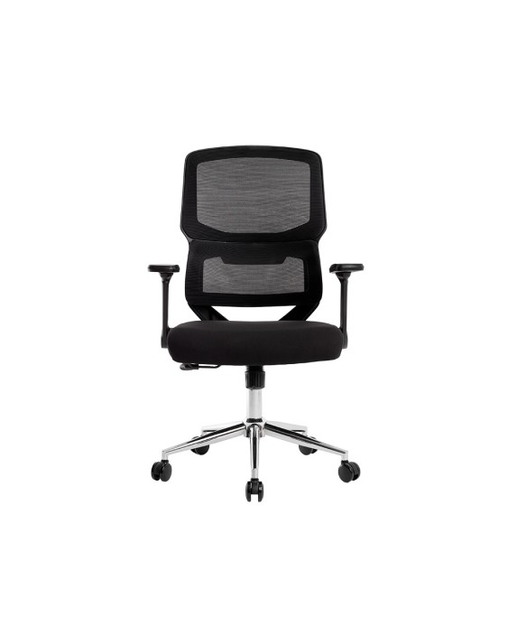 Silla q-connect oficina lucca malla base metalica alt max 1090 anc 700 prof 650 ruedas premium color negro
