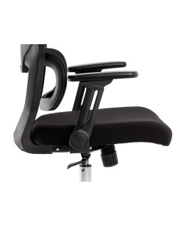 Silla q-connect oficina lucca malla base metalica alt max 1090 anc 700 prof 650 ruedas premium color negro