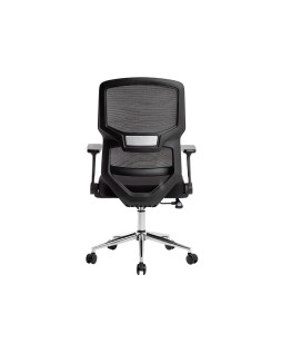 Silla q-connect oficina lucca malla base metalica alt max 1090 anc 700 prof 650 ruedas premium color negro