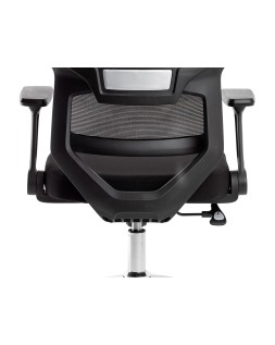 Silla q-connect oficina lucca malla base metalica alt max 1090 anc 700 prof 650 ruedas premium color negro