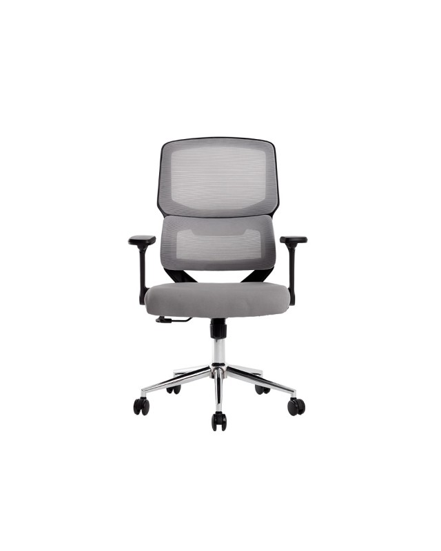 Silla q-connect oficina lucca malla base metalica alt max 1090 anc 700 prof 650 ruedas premium color negro gris