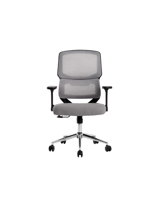 Silla q-connect oficina lucca malla base metalica alt max 1090 anc 700 prof 650 ruedas premium color negro gris