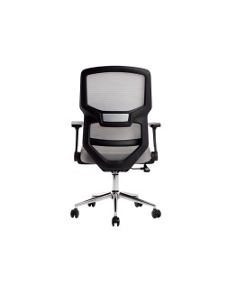 Silla q-connect oficina lucca malla base metalica alt max 1090 anc 700 prof 650 ruedas premium color negro gris