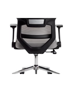 Silla q-connect oficina lucca malla base metalica alt max 1090 anc 700 prof 650 ruedas premium color negro gris
